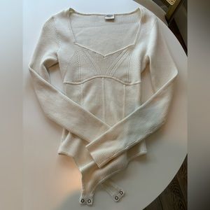 Abercrombie & Fitch Corset Sweetheart Sweater